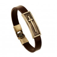 UNISEX LEATHER  BRACELET-JESUS 