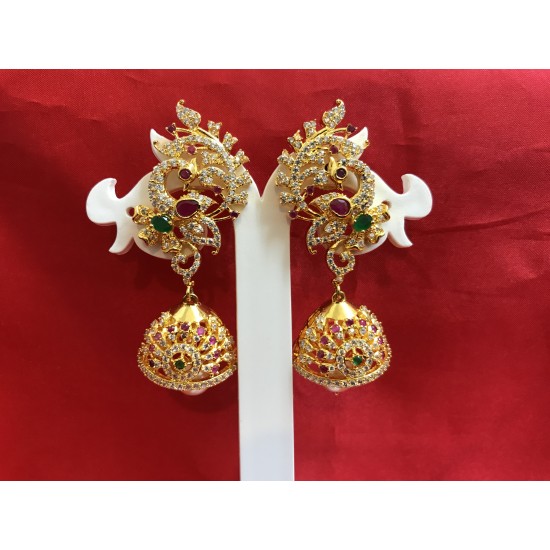 UNIQUE PEACOCK DESIGN JHUMKHAS 