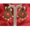 Multi stone Chandbali  jhumkhas 