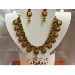 Goddes Lakshmi Heavy Kasu Neckset
