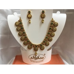 Goddes Lakshmi Heavy Kasu Neckset