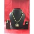 Green  colour silk thread jewellery set