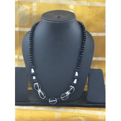 BLACK AND SILVER  COMBO  SILK THREAD JEWELLERY 