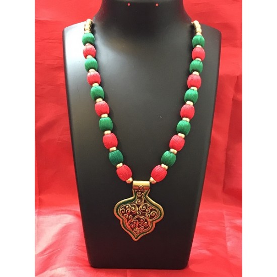  silk thread jewellery necklace 