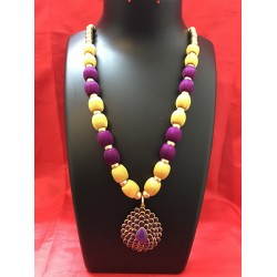 GOLD and PURPLE  SILK THREAD JEWELLERY 