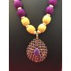 GOLD and PURPLE  SILK THREAD JEWELLERY 
