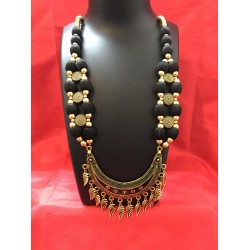 BLACK COLOUR DOUBLE LANE   SILK THREAD JEWELLERY 
