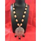  PEACH AND BLACK COMBO  SILK THREAD JEWELLERY 