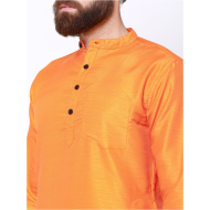 Mustard Solid Straight Kurta