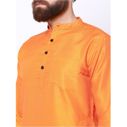 Mustard Solid Straight Kurta