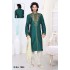 Teal Green Dupion Work Designer Men's Kurta Pajama With Hand Work