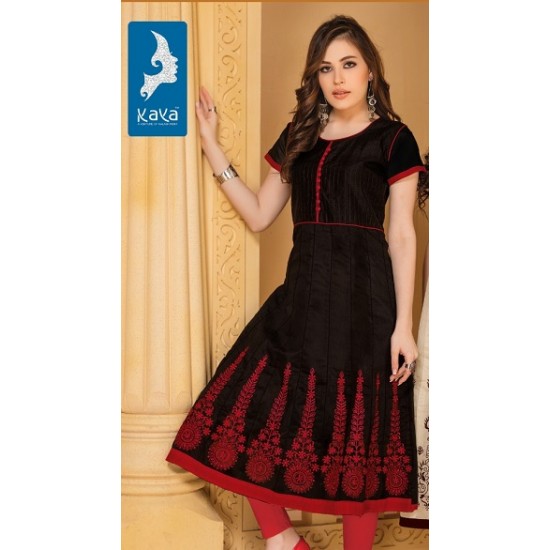 Black  Colour Pintex Choli Anarkali kurthi 