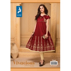 BEAUTIFUL MAROON COLOUR ANARKALI KURTI  