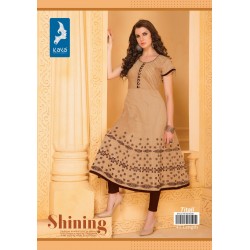 Sandalwood Shade Pintex Choli Anarkali Kurthi 