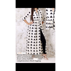 PURE COTTON FRONT LONG SLIT LONG LENGTH KURTHI