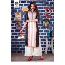 PRINTED  TERNDY  KURTI PALAZZOS SET 
