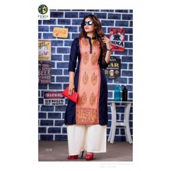 WOMEN PRINTED PINTEX CHOLI KURTI PALAZZOS SET