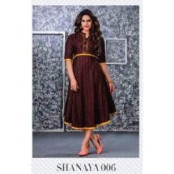  PURE RAYON PRINTED LONG GOWN STYLE KURTI