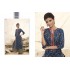 Royal Blue Colour Printed Kurthi with Embroidered Plazzos