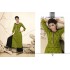 LIGHT Green Colour  Printed Kurthi with Embroidered Plazzos