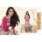 Pink & Grey Colour Printed Kurthi with Embroidered Plazzos