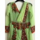 Green Colour Pure Rasal Soft Net Embroidery Ankle Length 3 Piece Anarkali Suit for Weddings