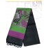 PLAIN BLACK KANCHIPURAM SILK SAREE 