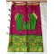 Pink and Green Combo Embroidered Organza Saree