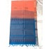PEACH AND BLUE COMBO SILK COTTON (SICO) SAREE 