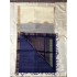 HALF WHITE  AND ROYAL BLUE COMBO SILK COTTON (SICO) SAREE 