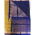 MUSTARD YELLOW  AND ROYAL BLUE COMBO SILK COTTON (SICO) SAREE 