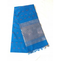  BLUE COLOUR  SILK COTTON (SICO) SAREE 
