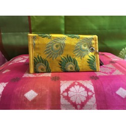 YELLOW  COLOUR PARTY COLLECTIONS CLUTCH PURSE 