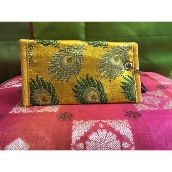 YELLOW  COLOUR PARTY COLLECTIONS CLUTCH PURSE 